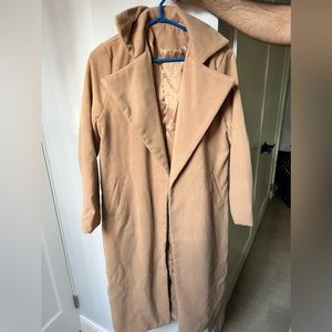 Pretty Little Things Beige Wool Coat